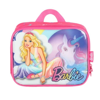 Lancheira Térmica Infantil - Barbie Unicórnio - Rosa - Luxcel
