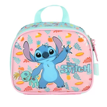 Lancheira Térmica Infantil - Disney Stitch Scrump - Rosa - Luxcel