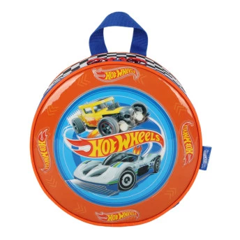 Lancheira Térmica Infantil Redonda - Hot Wheels - Azul - Luxcel