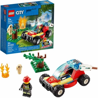 LEGO City - Bombeiro Floresta em Chamas - 84 Peças - Lego Original.