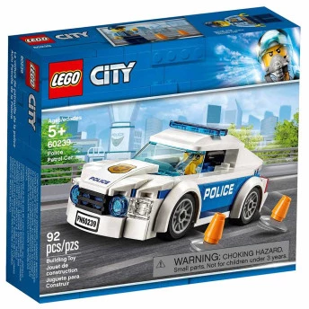 LEGO City - Carro Patrulha da Polícia - 92 Peças - Lego Original