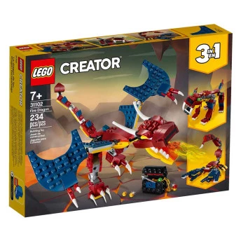 LEGO Creator 3-1 Dragão do Fogo - 234 Peças - Lego