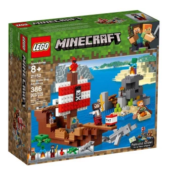 LEGO Minecraft A Aventura no Navio Pirata - 386 Pçs - Lego