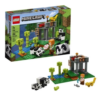 LEGO Minecraft A Creche dos Pandas - 204 Peças - Lego 