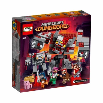 LEGO Minecraft - Dungeons - O Combate de Redstone - 504 Peças - LEGO