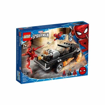Lego Super Hero Marvel - Spiderman - Homem Aranha e Motorista Fantasma x Carnificina - 212 pcs - Lego