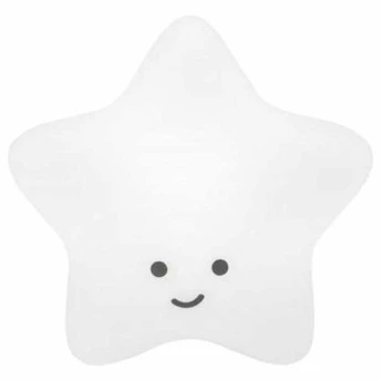 Luminária Infantil - Led e Fluorescente - Estrela - Branca - DecorFun