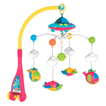 Móbile Musical - Espaçonave Baby - Guta Guti - 11 peças - DM Toys