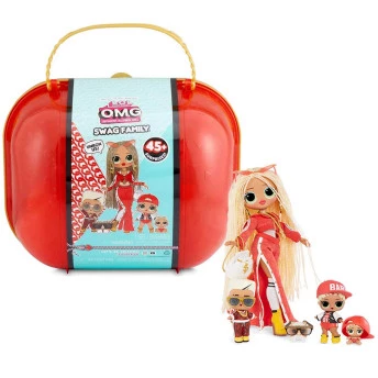 Maleta com Bonecas LOL Surprise OMG - Swag Family - 45 Surpresas - Candide