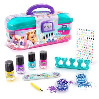 Maleta de Beleza Infantil - Style 4 Ever - Decore Suas Unhas Glitter - Fun Divirta-se