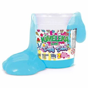 Massinha - ART KIDS - Kimeleka Slime - Candy Colors - Azul Bebê - Acrilex