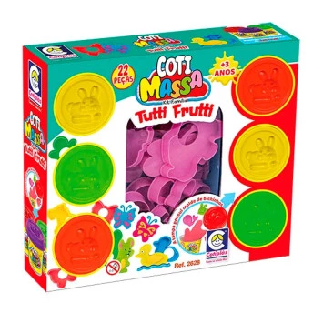 Massinha de Modelar - Coti Massa - Tutti Frutti - Kit Família - Cotiplás