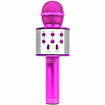 Microfone Bluetooth Infantil - Star Voice Karaokê - Rosa - Zoop Toys
