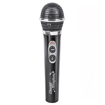 Microfone Infantil Musical -  Agradáveis Melodias - Preto - Fenix Brinquedos