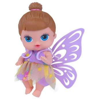Mini Boneca - Baby’s Collection - Fada - Morena - Super Toys