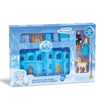 Mini Castelinho Princesa Snow com Som e Luz - Samba Toys