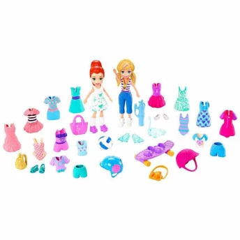 Mini Boneca - Polly Pocket - Super Pacote de Moda - Desportiva - Mattel