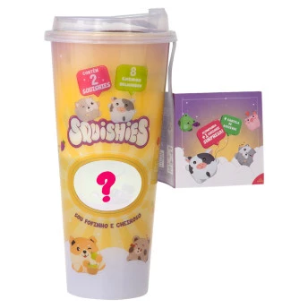 Mini Figura Surpresa - Squishies - Copo com Squishe Surpresa - Polibrinq 