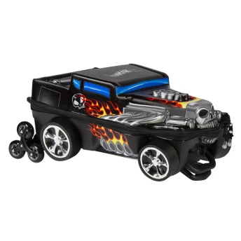 Mochila 3D de Rodinhas Infantil - Hot Wheels - Bone Shaker - Preto - Maxtoy