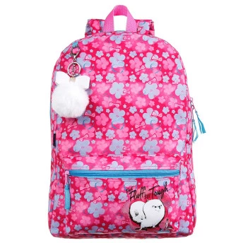 Mochila Infantil Pets 2 com Pompom G - Dermiwil 