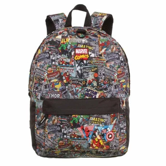 Mochila Marvel Comics G com Fone de Ouvido - Dermiwil