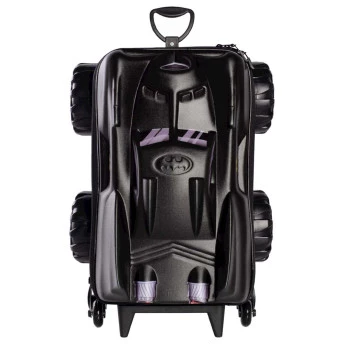 Mochila 3D de Rodinhas Infantil - Batman - Batmóvel Monster Trucks - Maxtoy