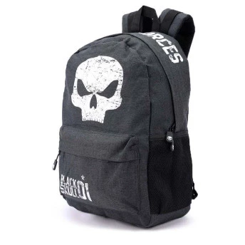 Mochila de Costas Casual - Black Skull - 01 - Preta - Clio Style