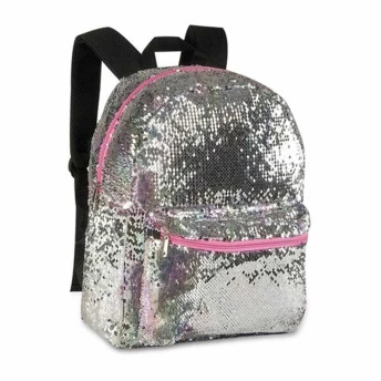 Mochila de Costas Escolar - Clio Girls - 2 em 1 - Paetê - Lantejoulas - Clio Style