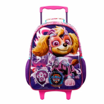 Mochila de Rodinhas Infantil - 14 - Patrulha Canina - Filme Superpoderoso Skye R2 - Xeryus