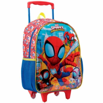 Mochila de Rodinhas Infantil - 16 - Marvel - Spidey X - Xeryus