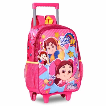 Mochila de Rodinhas Infantil - Maria Clara e JP - Rosa - Clio Style