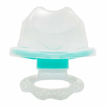Mordedor com Massageador de Gengiva para Bebê - Azul - Buba
