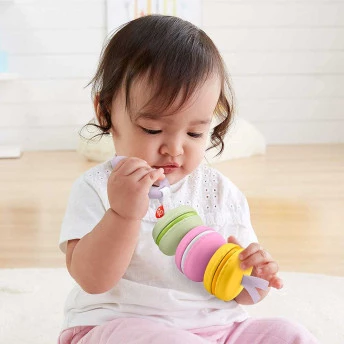 Mordedor para Bebê - Meu Primeiro Macaron - Fisher-Price