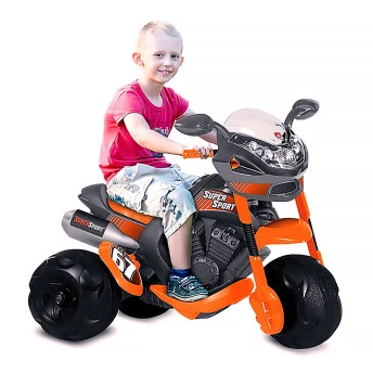 Moto Elétrica Infantil - Moto SuperSport 6V - Preta - Bandeirante