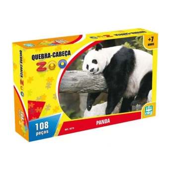 Quebra Cabeça Zoo 108 Peças Panda - Nig Briqnuedos