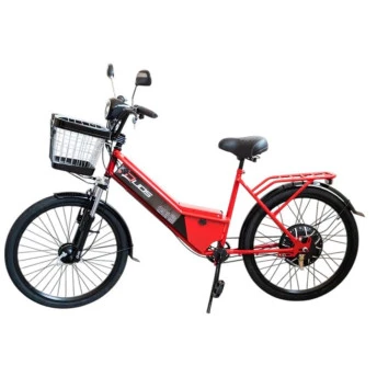 Bicicleta Elétrica - New Duos Confort - Aro 24 - 800w 48v 15ah - Vermelha- Duos Bikes
