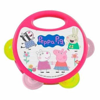 Pandeiro Infantil - Peppa Pig - Rosa - Candide