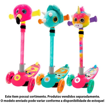 Patinete Infantil - 3 Rodas - Com Luz - PetNete - Sortido - Toyng