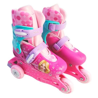 Patins Inline - 2-1 - Ajustável - Belinda - 31 A 34 - Dm Toys