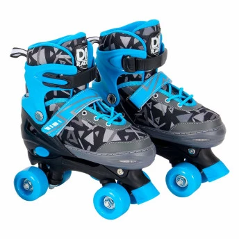 Patins Quad com Acessórios - Ajustável - 30 a 33 - M - Azul - DM Radical