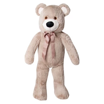 Pelúcia Gigante - 100 cm - Urso Rafael - Areia - G - W.U. Bichos de Pelúcia