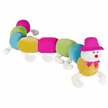 Pelúcia Infantil - 108 cm - Centopéia Grande - Rosa - Anjos Baby