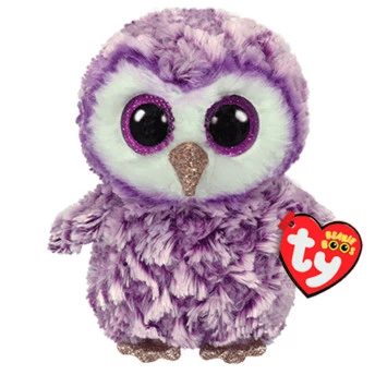 Pelúcia Infantil - 16 cm - Beanie Boos - TY - Pequena - Moonlight - Toyng