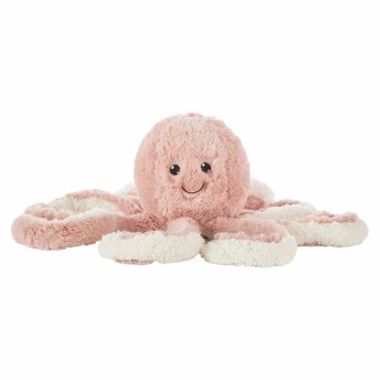 Pelúcia Infantil - 20 cm - Polvo Baby - Rosê - W.U. Bichos de Pelúcia
