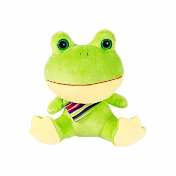 Pelúcia Infantil - 20 cm - Sapinho Cabeça com Lenço - Anjos Baby