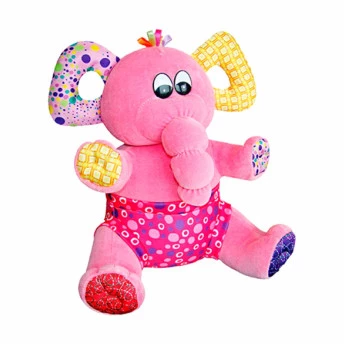Pelúcia Infantil - 25 cm - Creck-Creck - Elefante Pipo - Anjos Baby