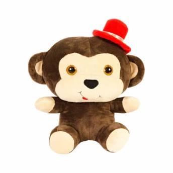 Pelúcia Infantil - 27 cm - Macaquinho Cabeça - Anjos Baby
