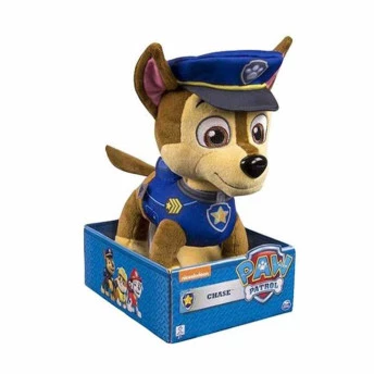 Pelúcia Infantil - 30 cm - Patrulha Canina - Chase - Sunny Brinquedos: agora você pode levar para casa seu filhote favorito da Patrulha Canina em uma versão de pelúcia muito fofa. O Chase de pelúcia com 30 cm é feito com cores vibrantes para fazer 