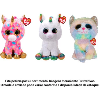 Pelúcia Infantil - 45 cm - Beanie Boos - TY - Gigante - Sortido - Toyng