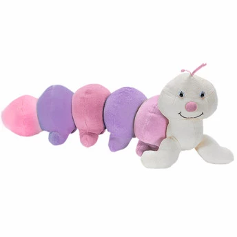 Pelúcia Infantil - 48 cm - Centopéia Nina - Lilás - Anjos Baby Toys